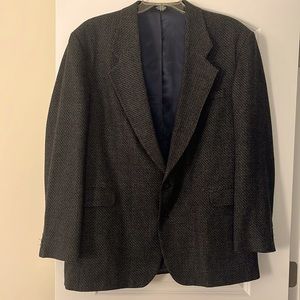 VINTAGE Wool Brown Men Blazer